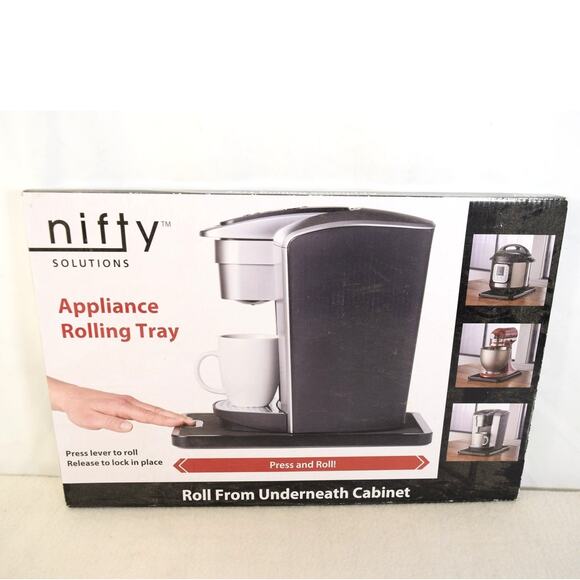 Appliance Rolling Tray Nifty Solutions Quick Pullout from Under Cabinets - Picture 1 of 7